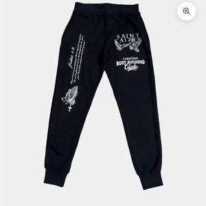Saint Kaizen Joshua 1:9 black joggers